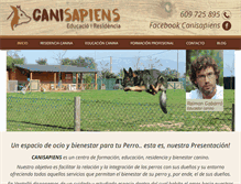 Tablet Screenshot of canisapiens.com